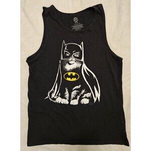 Batman Cat tank top active t-shirt size XL beach workout
